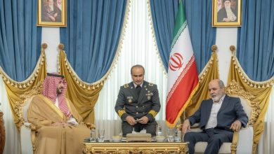 صورة وزير الدفاع يلتقي أمين المجلس الأعلى للأمن القومي الإيراني  أخبار السعودية