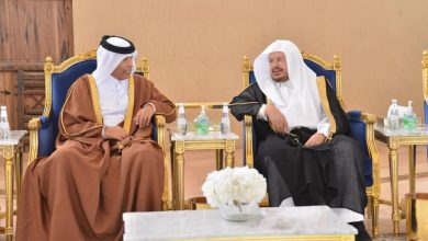 صورة رئيس مجلس الشورى القطري يصل الرياض  أخبار السعودية