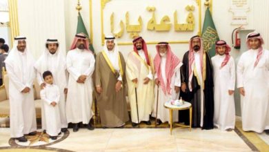 صورة احتفال الشمري وبخاري بزفاف عبدالإله  أخبار السعودية