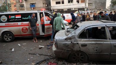 صورة الدفاع المدني بغزة: مركبات الإنقاذ والإسعاف توقفت بعد نفاد الوقود