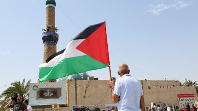 صورة الصدر يدعو أنصاره إلى تظاهرات سلمية نصرة لغزة