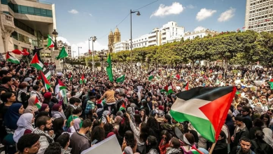 صورة مسيرات جماهيرية حاشدة في تونس تنديدا بجرائم الاحتلال الاسرائيلي