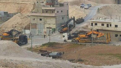 صورة الاحتلال يهدم بناية سكنية في زعترة شرق بيت لحم