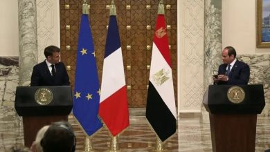 صورة السيسي: توافقت مع ماكرون على رفض تهجير الفلسطينيين