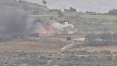 صورة إصابات وإحراق منشآت زراعية في هجوم للمستعمرين على بلدة سنجل شمال رام الله
