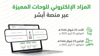 صورة «المرور»: طرح مزاد اللوحات الإلكتروني غدًا عبر «أبشر»