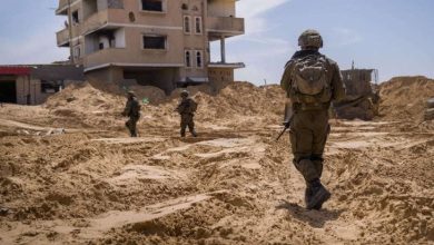 صورة إصابة جندي إسرائيلي وتفجير عبوة ناسفة بدبابة في غزة