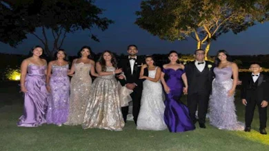 صورة 22 صورة.. سوزان نجم الدين والتهامي ودينا عبدالله بحفل زفاف ابنة أمل رزق