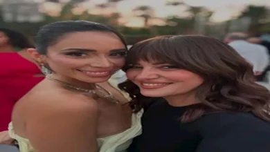 صورة بصحبة النجوم..ريهام عبدالغفور تستعرض إطلالتها بزفاف أمينة خليل والجمهو