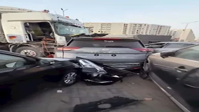 صورة بعد حادث القطامية| الكشف عن أرقام شاسيهات السيارات المتحطمة لمنع إعادة بيعها