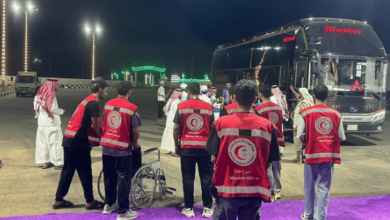 صورة الهلال الأحمر بنجران يقدم خدمات صحية للحجاج القادمين عبر منفذ الوديعة