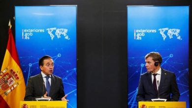 صورة تباين في مواقف وزيري خارجية إسبانيا وألمانيا بشأن غزة