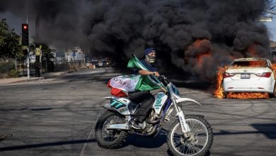 صورة لوس أنجلوس تحترق وترامب يأمر بـتحريرها” من المهاجرين