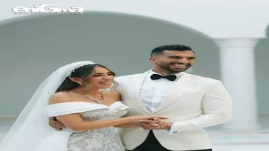 صورة بـ”فستان الزفاف”.. منة عدلي القيعي تخضع لجلسة تصوير مع زوجها (صور)
