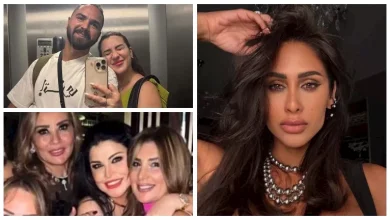 صورة “سيلفي” أسما منير وزوجها وبوسي بإطلالة جريئة.. لقطات نجوم الفن