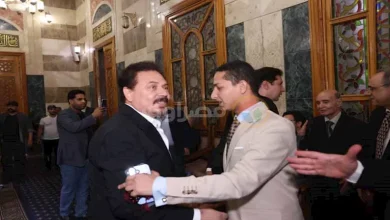 صورة رامي إمام وزينة وعلاء مبارك.. المشاهير في عزاء والد تامر عبدالمنعم