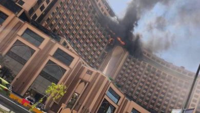 صورة كارثة في بغداد.. حريق يلتهم «قلب العالم» بعد شهرين من افتتاحه  أخبار السعودية