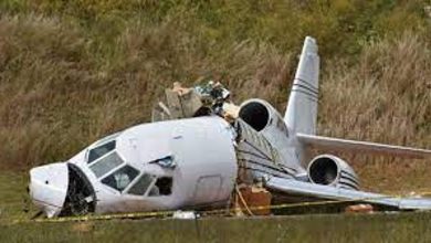 صورة تحطم طائرة قرب موسكو ومصرع 4 أشخاص
