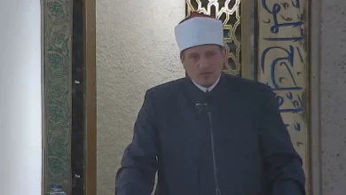 صورة خطبة مدير مركز الأزهر للفتوى بالمركز الإسلامي في لندن