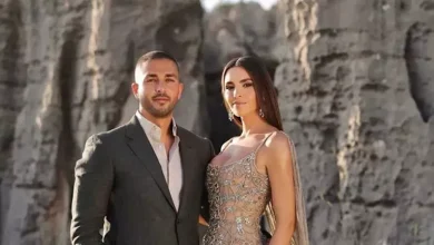 صورة ابن إيلي صعب وعروسته بإطلالة ساحرة في اليوم الثالث من حفل زفافهما