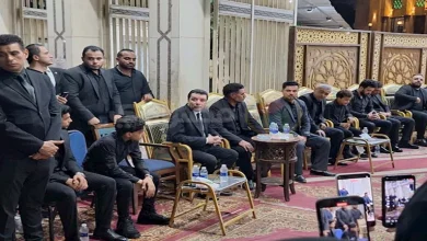 صورة بالصور.. سعد الصغير يقدم واجب العزاء في وفاة المطرب أحمد عامر