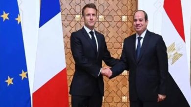 صورة السيسي وماكرون يناقشان جهود الوساطة لوقف إطلاق النار في غزة  أخبار السعودية