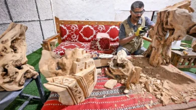 صورة “النحت على الخشب” حرفة فنية تستقطب زوار مهرجان بيت حائل 2025