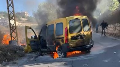 صورة لبنان: شهيد إثر قصف مسيّرة إسرائيلية سيارة في دير كيفا