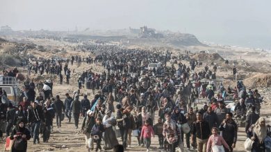 صورة خريطة  “الإسرائيلي” بالمفاوضات تمهد للتهجير جماعي من قطاع غزة