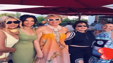 صورة بالصور.. بوسي شلبي مع لميس الحديدي وريهام حجاج وإلهام شاهين في الساحل