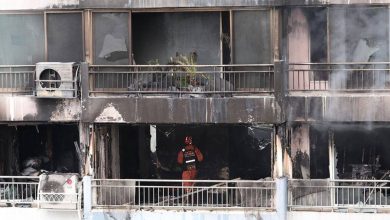 صورة مصرع شخصين وإصابة 13 آخرين في حريق مبنى في كوريا  أخبار السعودية