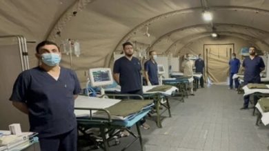صورة القناة 12 : إسرائيل تخطط لطريق عسكري إنساني نحو “مستشفى الامارات” برفح