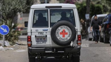 صورة “الصليب الأحمر” تعلن تعليق عملها مؤقتا في مقرها بمدينة غزة