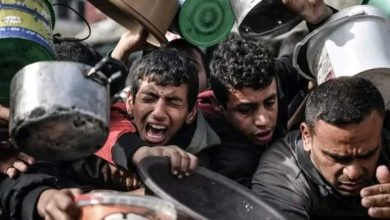 صورة الإعلامي الحكومي: الاحتلال يتعمد تجويع أكثر من 100 ألف طفل ومريض بغزة
