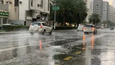 صورة الأرصاد يوضح مناطق سقوط الأمطار في المملكة حتى منتصف أغسطس