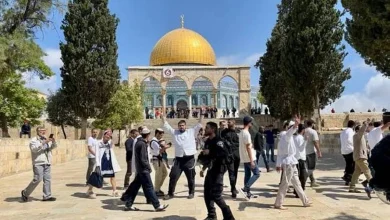 صورة عشرات المستوطنين يقتحمون المسجد الأقصى