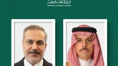 صورة وزير الخارجية يبحث مستجدات قطاع غزة مع نظيره التركي