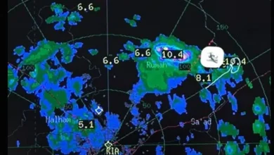 صورة نجاح استمطار السحب لأول مرة بالصيف في الرياض
