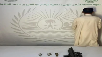 صورة القبض على مخالف في محمية الإمام عبد العزيز بن محمد الملكية
