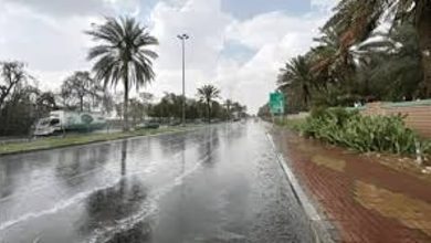 صورة أمطار متوسطة على منطقة مكة المكرمة