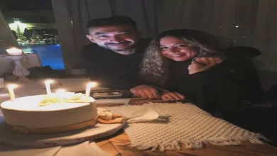 صورة المنتجة سارة حسني تحتفل بعيد ميلاد زوجها المطرب نادر حمدي (صور)