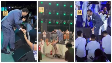 صورة “رفض صعودهن للمسرح ومد إيده من بعيد”.. كيف تصرف راغب علامة مع جمهور حف