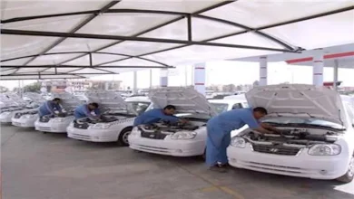 صورة توفير سيارات تاكسي ومركبات نقل تعمل بالغاز الطبيعي للشباب في العام الم