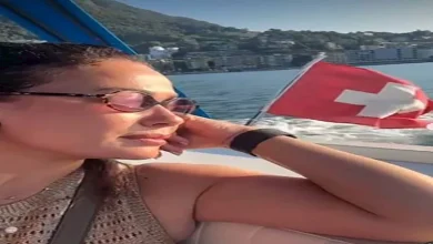 صورة هند صبري تستمتع بوقتها على شواطئ سويسرا وتوجه رسالة مؤثرة لوالدتها