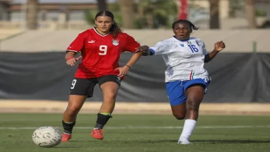 صورة منتخب مصر للشابات يعبر غينيا الاستوائية بثلاثية
