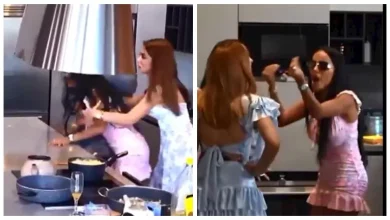صورة “رمت على رأسها زجاجة”.. مشاجرة بين فتاتين ببرنامج “قسمة ونصيب”(فيديو)