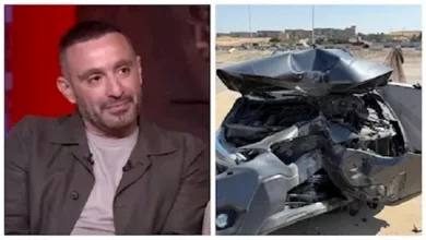 صورة أول تعليق من أحمد السقا بعد تعرضه لحادث سير