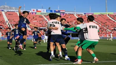 صورة منتخب مصر يتلقى الهزيمة الأولى أمام اليابان في كأس العالم للشباب