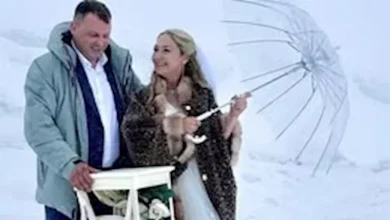 صورة زواح فوق السحاب.. قصة أول حفل زفاف على أعلى جبل بأوروبا