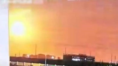 صورة انفجار غامض يضيء سماء شاندونغ شرق الصين  أخبار السعودية
